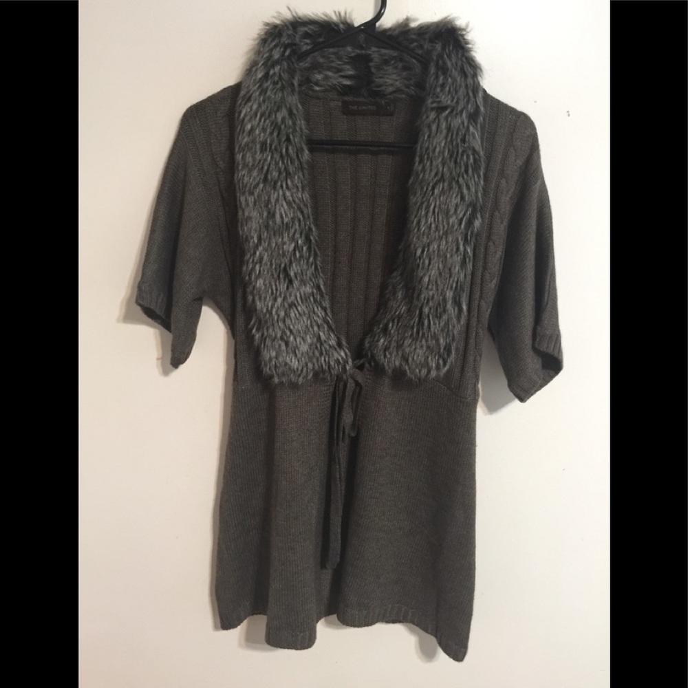 THE LIMITED TIE CARDIGAN SZ S